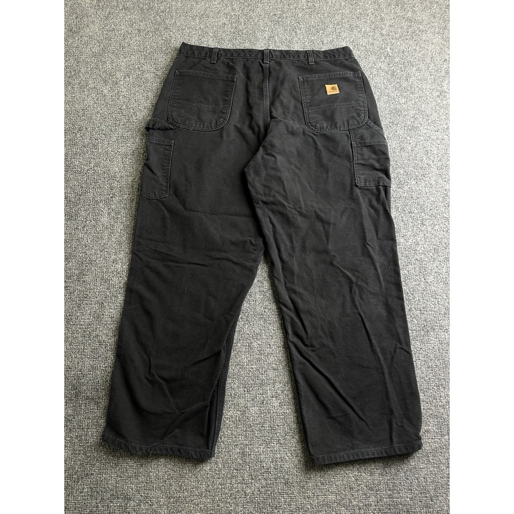 Mens Carhartt B11 BLK Dungaree Fit Carpenter Work Pants, Size 40x30